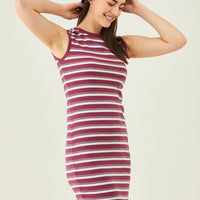 Modeve Women Striped Sleeveless Bodycon  Dress