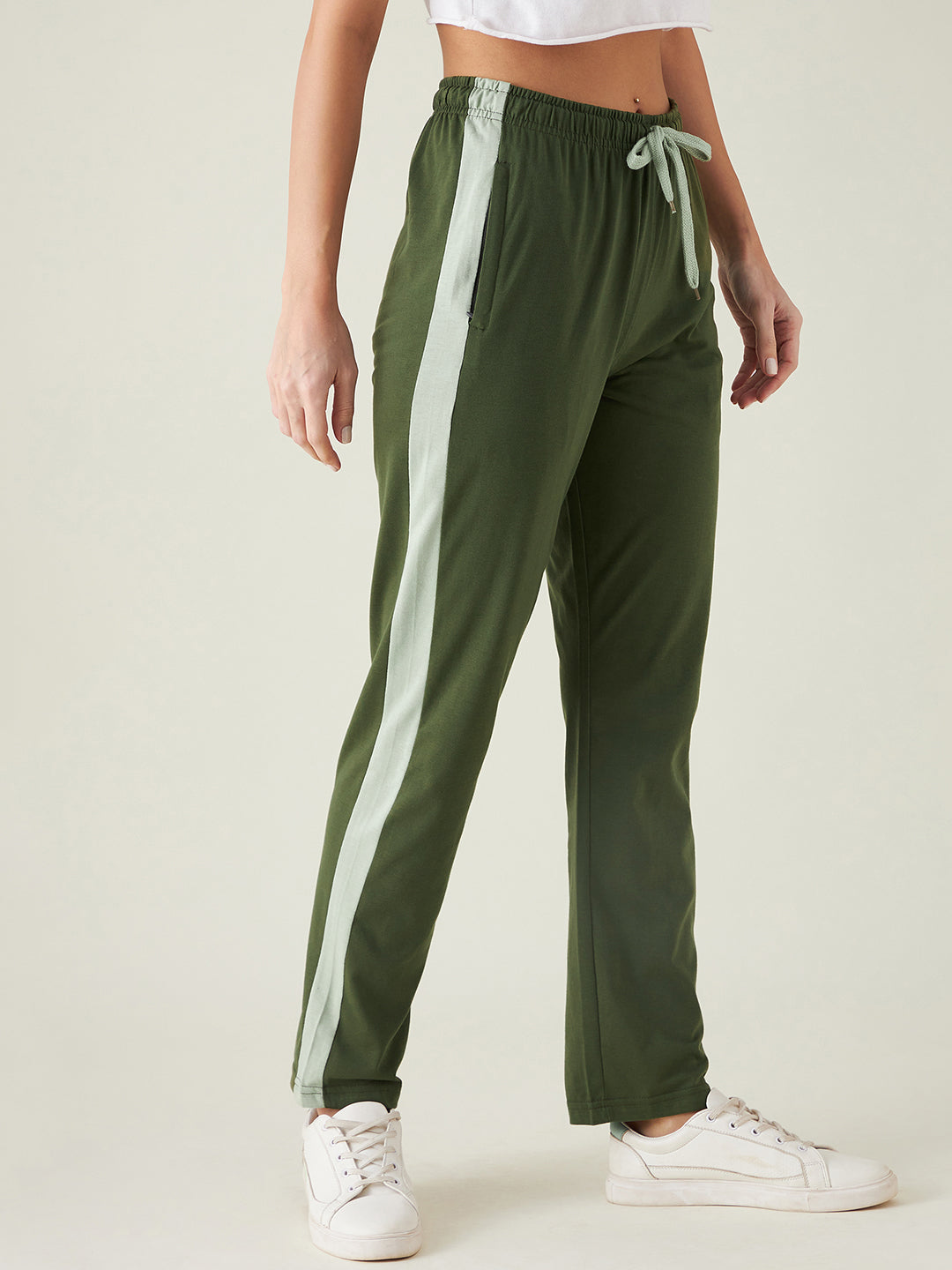 Modeve  Women Striped Track Pant