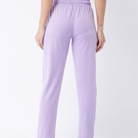 Modeve Lavender and Peach Cotton Blend Women Track Pants Combos