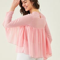 Modeve Women Pink Swing Top