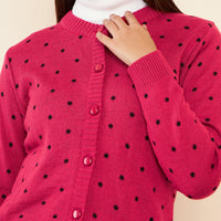 Modeve Women Casual Polkadot Sweater for Winter