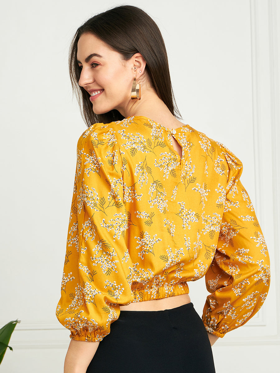 Modeve Women Floral Crop Top