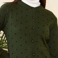 Modeve Women Casual Polkadot Sweater for Winter