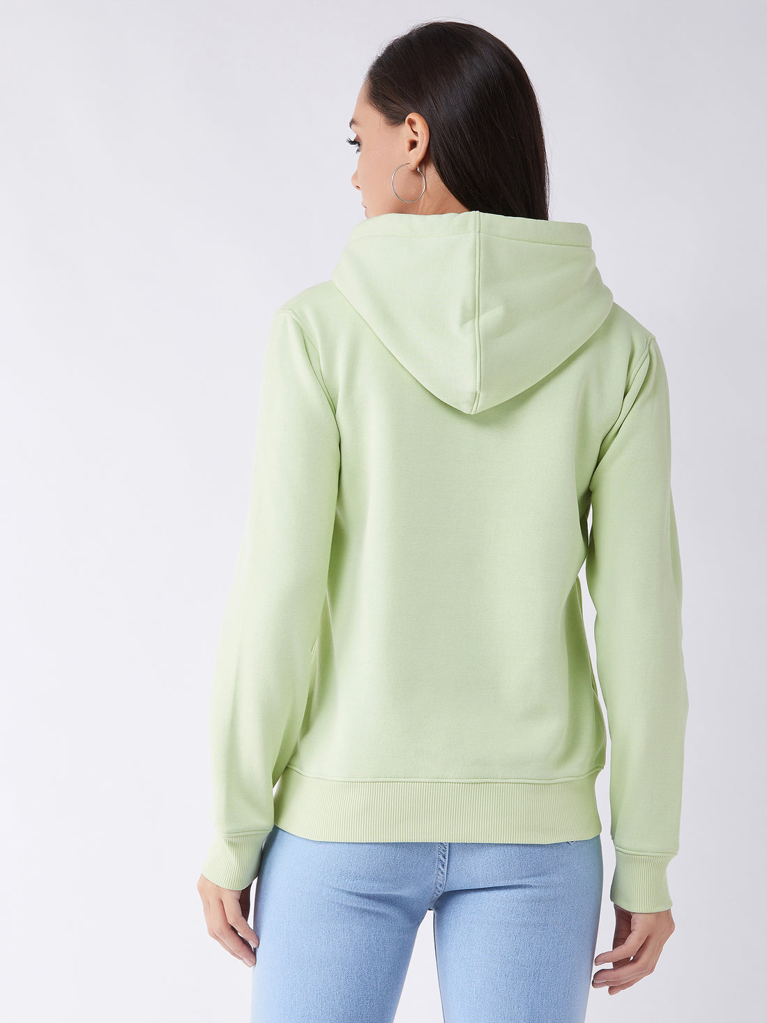 Modeve Women Printed Hooded Sweatshirt For Winter