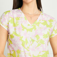 Modeve Women Lemon Floral Top