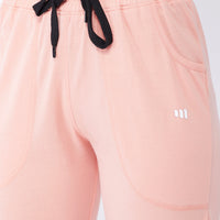 Modeve Lavender and Peach Cotton Blend Women Track Pants Combos