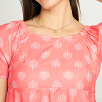 Modeve Women Peach peplum top