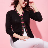 Modeve Floral Print V Neck Casual Women Sweater