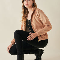 Modeve Women Lightweight Bomber Jacket