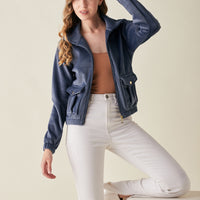 Modeve Women Lightweight Bomber Jacket