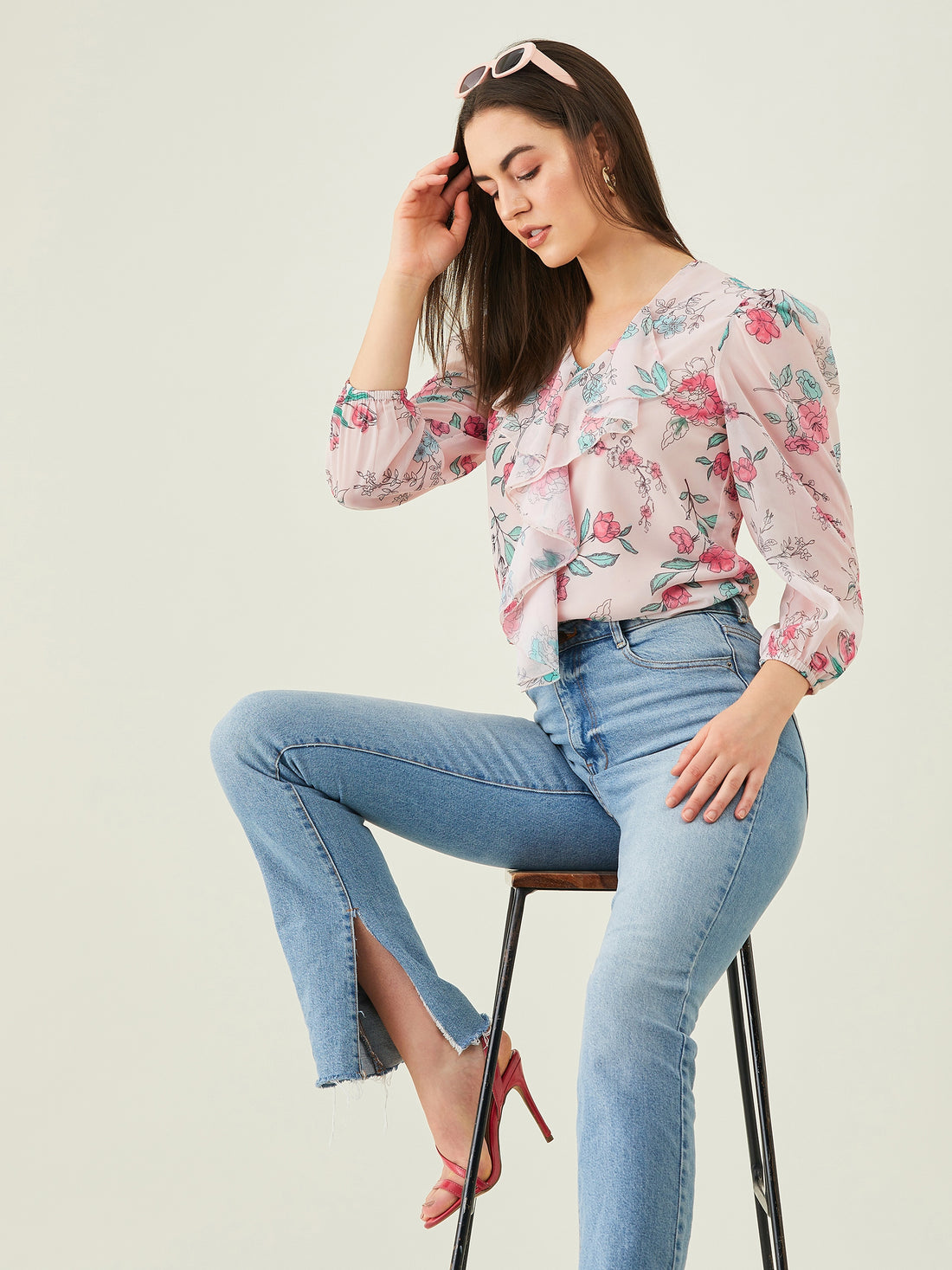 Modeve Women Fawn Floral Top