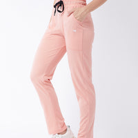 Modeve Lavender and Peach Cotton Blend Women Track Pants Combos