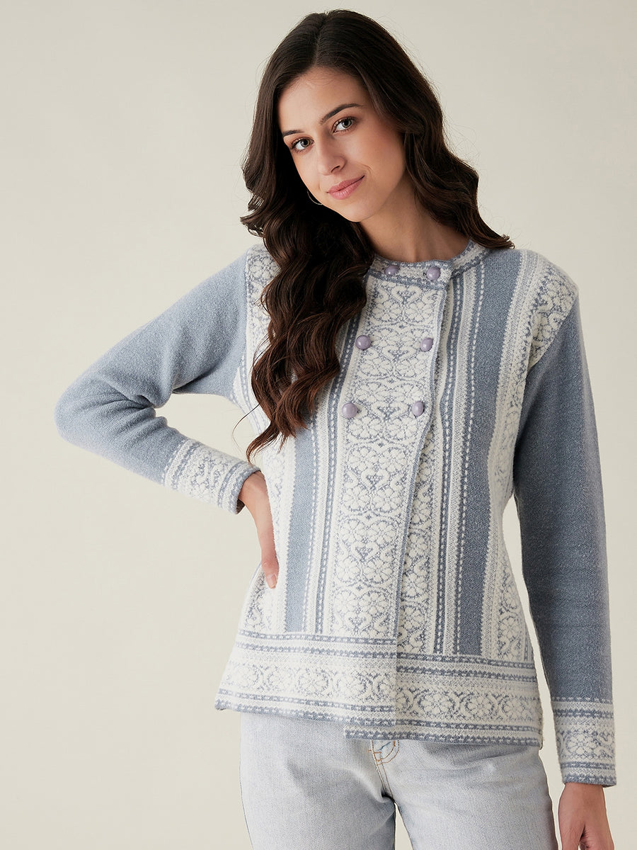 Rivza Women Ethnic Sweater for Winter