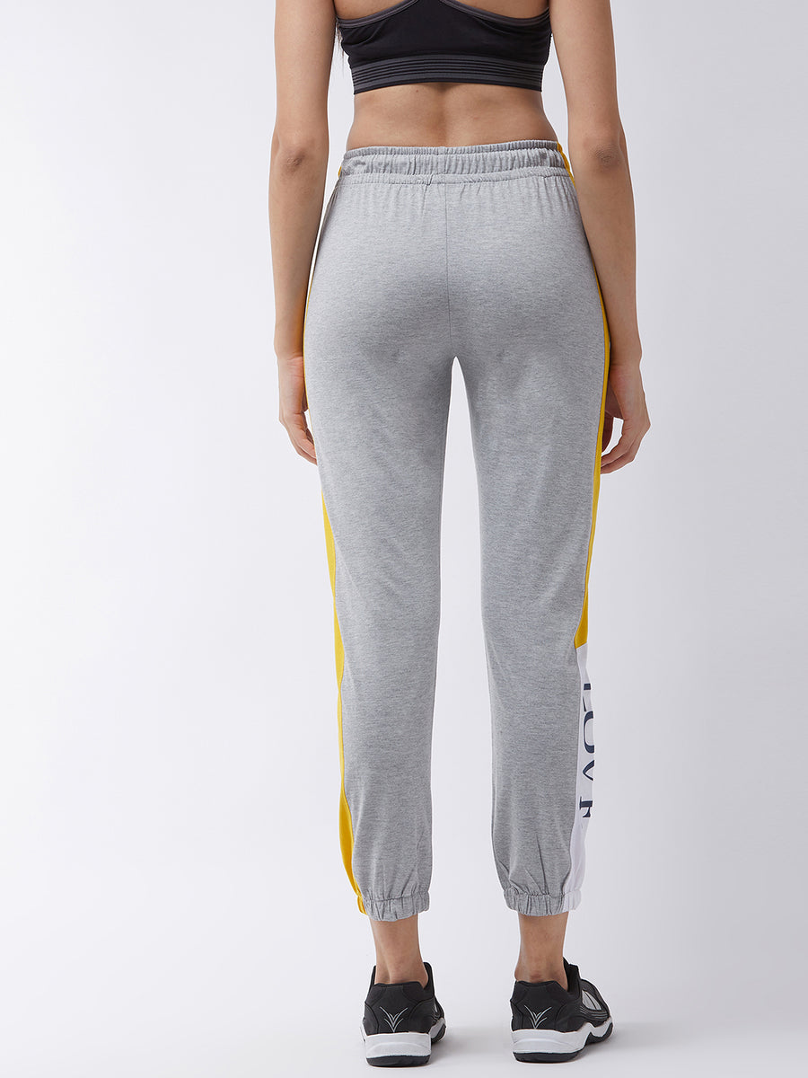 Modeve Printed Women Fog Grey Track Pant