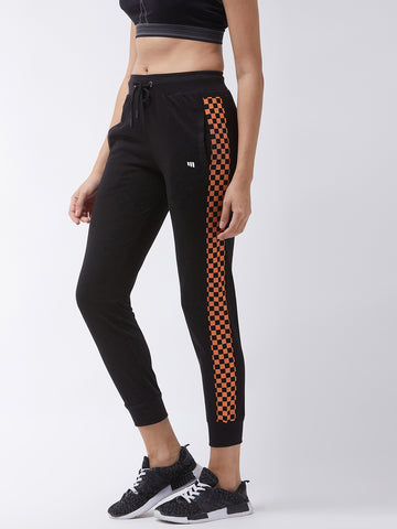 Modeve Printed Women Coal Black Track Pant