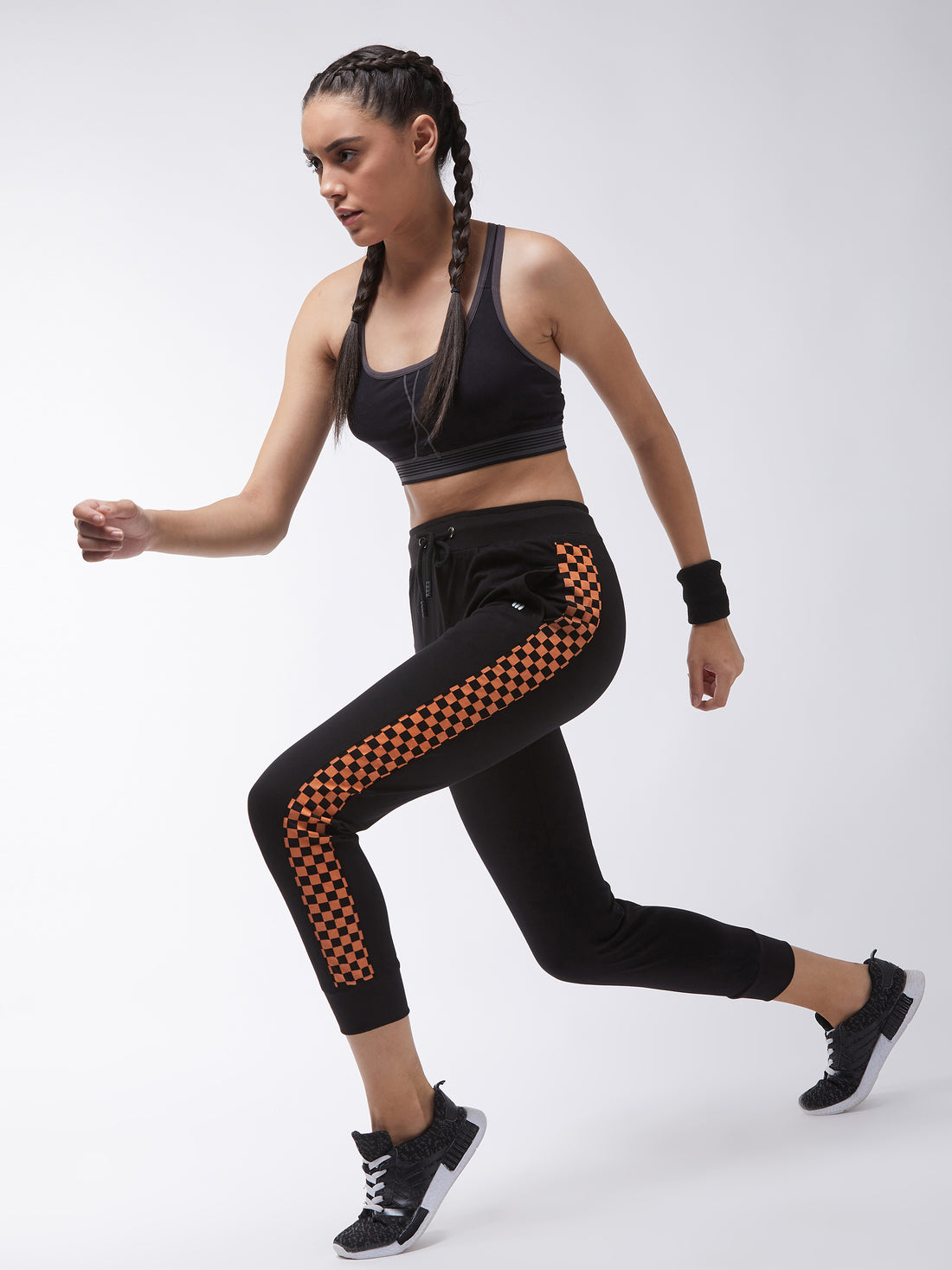 Modeve Printed Women Coal Black Track Pant