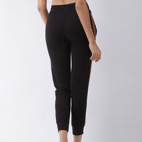 Modeve Printed Women Coal Black Track Pant