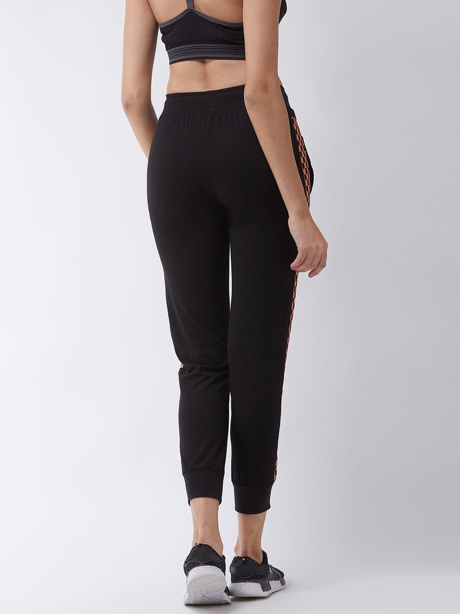 Modeve Printed Women Coal Black Track Pant