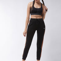 Modeve Printed Women Coal Black Track Pant