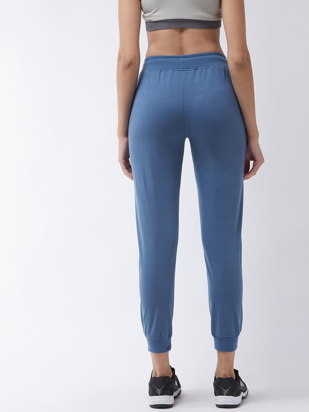 Modeve Printed Women Blue Track Pant