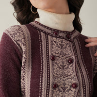 Rivza Women Ethnic Sweater for Winter