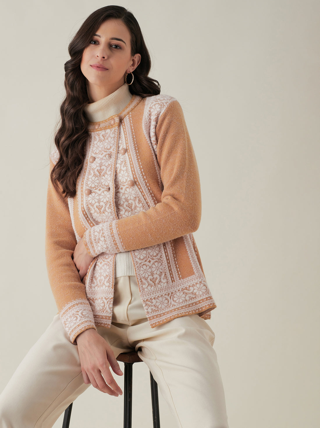 Rivza Women Ethnic Sweater for Winter